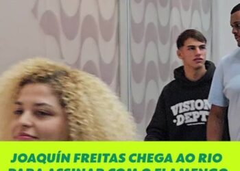 Joaquín Freitas desembarca no Rio de Janeiro para assinar com o Flamengo