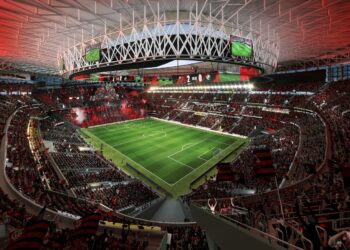Imagens do projeto do estádio do Flamengo