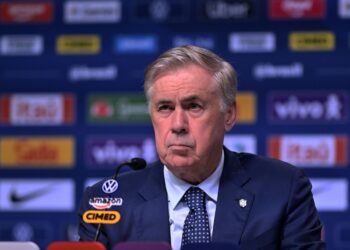 Carlo Ancelotti durante a convocação da Seleção Brasileira. Foto: André Durão/ge.