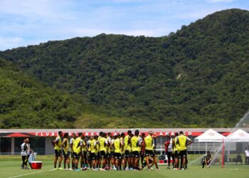 Treino do Flamengo no Ninho do Urubu
